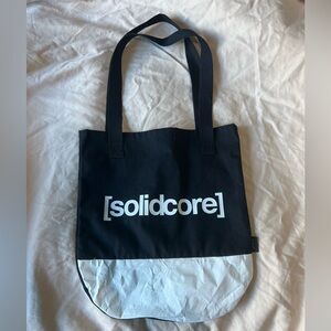 Solidcore Black and White Tote Bag